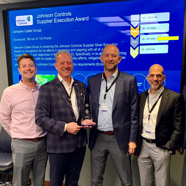 Men Receive Johnson Controls Silver Service Award